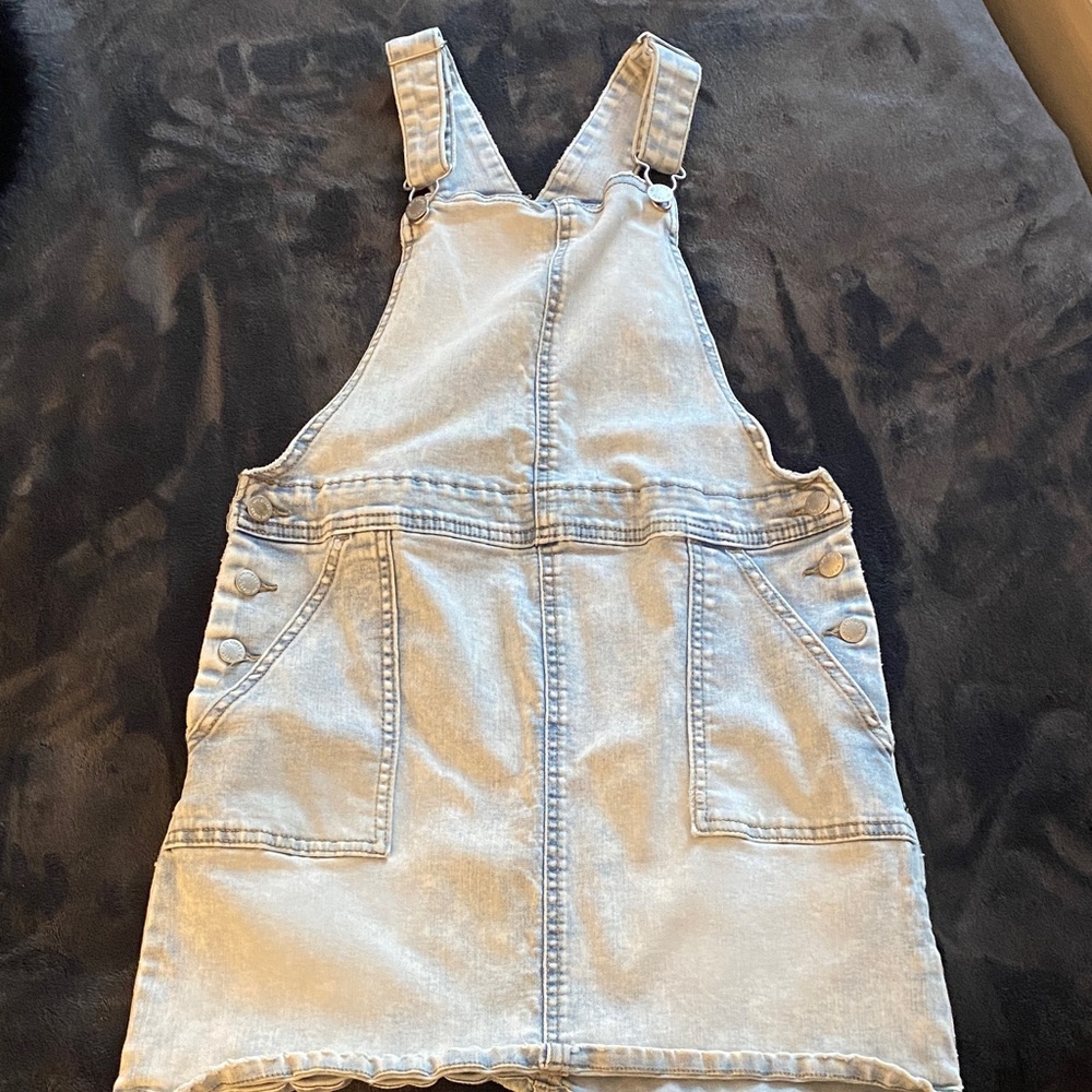 Girls Art Class Blue Denim Fabric